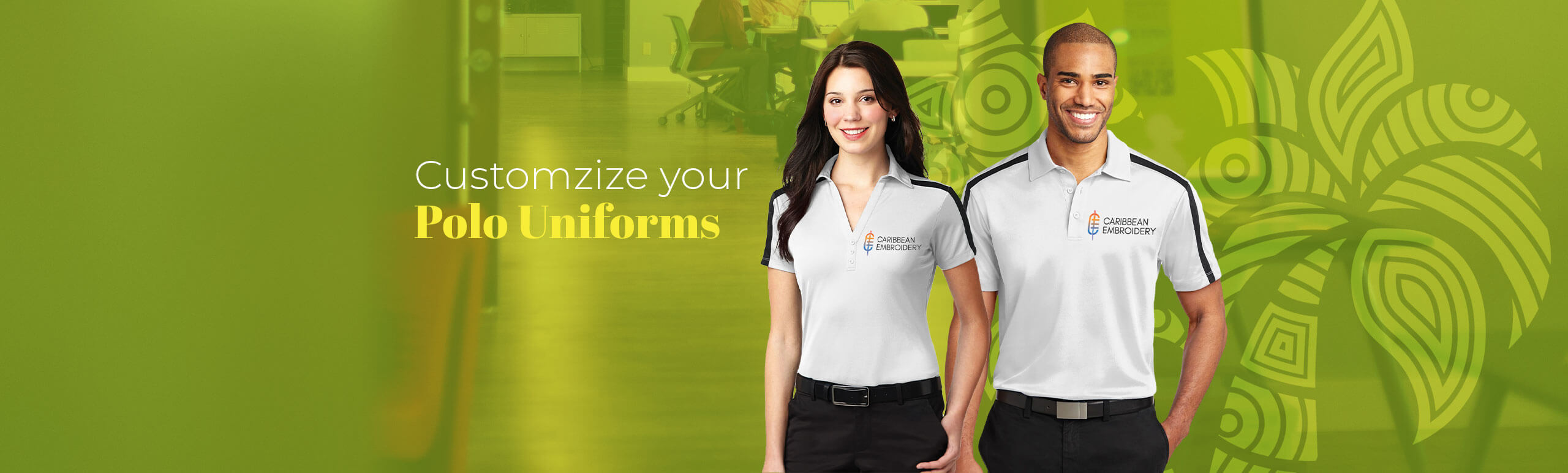Customized Polo Uniforms at Caribbean Embroidery